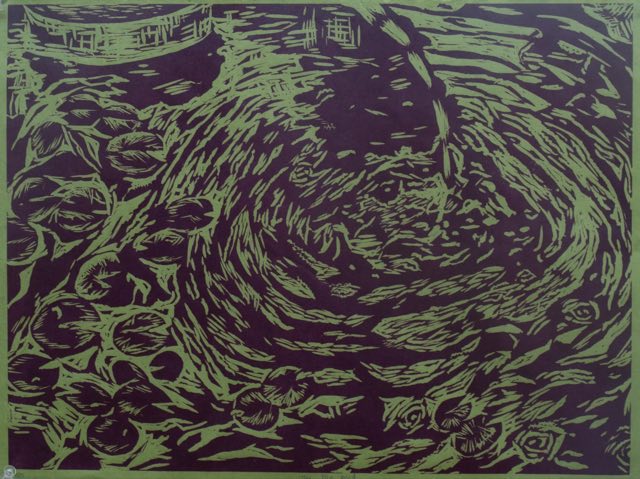 Pond print study.