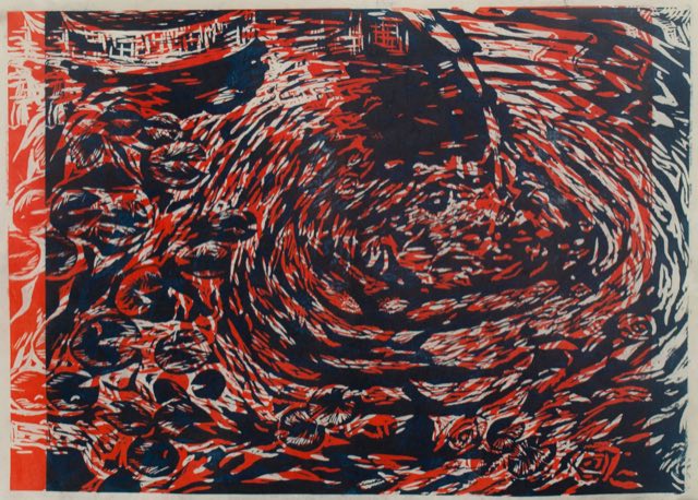 Second pond print study.