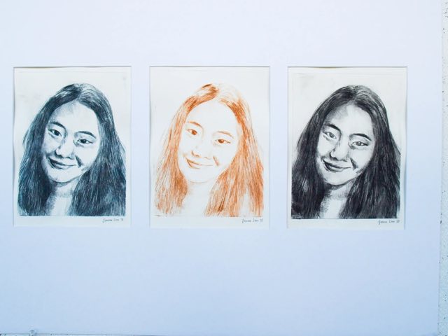 Portrait print study.